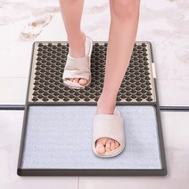 안전화 흙 털이개 신발 발매트 업소 현관 출입구 발판, 1. 밝은회색+미끄럼 방지포함 83x45cm