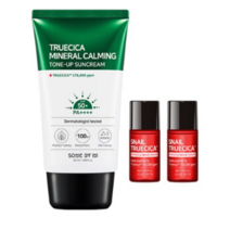 썸바이미 트루시카 무기자차 카밍 톤업 선크림 SPF50+ PA++++ 50ml + 스네일 토너 6ml x 2p, 25세트
