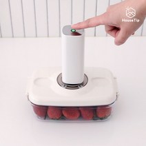 원터치 진공 밀폐용기 4종 용기 단품 펌프 [빠른진공], 진공 에어펌프 1개