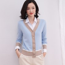 라쿤걸 봄가을 파스텔 심플가디건 CW560