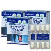 옵티MSM 엠에스엠 식이유황 무릎 관절 영양제, 60정, 3개, 60정