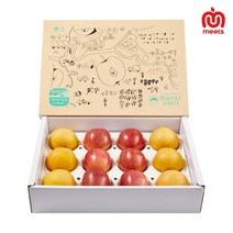 meets 여왕의 사과와 꿀배를 담은 몽실언니 꾸러미 저탄소인증 선물세트 6kg (사과 6개 +신고배 6개/12과)