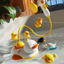 [목욕놀이장난감함] 토이다락방 해피오리통통배 아기 샤워기 목욕놀이 장난감 물놀이