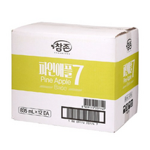 참존식품 파인애플7 원액 주스, 835ml, 12개
