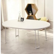 laterior 원형좌식테이블 이케아 낮은테이블 커피 티탁자 접이식 거실좌탁, 미스트그린