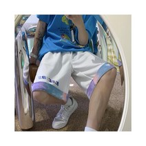 와이케이하우스 애버딘 아트 남성 타이 다이 스티치 반바지 아메리칸 힙합 스트리트 스타일 스포츠 팬츠 트렌드 캐주얼 5 점 팬츠_69162