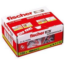 fischer 피셔 DUO POWER 듀오파워 플라스틱 앵커 6x30 (확장&꼬임 동시 가능) 다기능 피셔 플라스틱 앵커 칼블록 100pcs