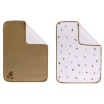 Miracle baby 유아 방수패드 기저귀매트 2개입, 갈색 나뭇잎, 1세트