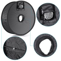 링소프트 박스 디퓨저 매크로 촬영 접이식 스피드 라이트 플래시 DSLR 카메라 캐논 니콘 SB910 45cm, 한개옵션0, 1개