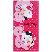 영신타올 Hello Kitty 헬로키티 베어나염 세면타올, 분홍