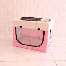강아지에어탱크 펫 드라이룸 애견 드라이기 건식사료 애완 동물 건조 상자 송풍기 건조기 따뜻한 천 개 고양이 개집 텐트, pink 01