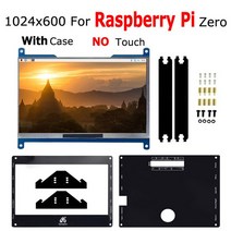 라즈베리 파이 제로 2W 맞춤형 7 인치 LCD DIY 태블릿 컴퓨터 스크린 디스플레이 바나나 RJ45 USB 허브, 03 RPI-No Touch-Case