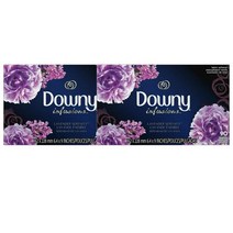 다우니 패브릭 소프트너 건조기시트 90장 Downy Infusions Fabric Softener Dryer Sheets Lavender Serenity, 2팩