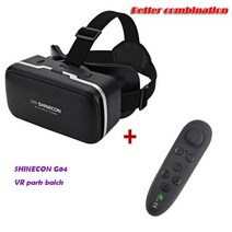 vr 기기 샤인콘 g04 헤드셋 4.7-6.0 인치 안드로이드 기계 가성비 게임, 협력사, W VR 파크 블랙