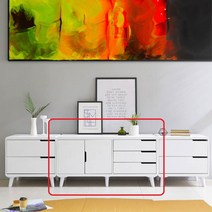 Sunshine 양문서랍 거실장 낮은 수납장 3단서랍장 티비다이 선반 교구장 사무실 1200, 메플화이트