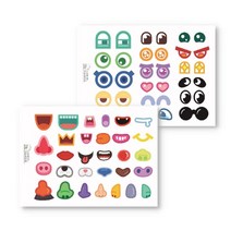 아이러브풀문 눈코입 표정 스티커, 코입꾸미기