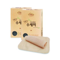 자연으로 친환경 원료로 만든 수세미, 2개입, 3개
