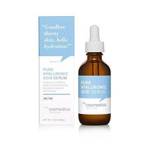 Cosmedica Skincare 피부용 히알루론산 세럼-- 100% 순수 품질 노화 방지 강력한 수분 공급 + 수분 유분기 없음 파라벤 프리-얼굴을 위한의 히알루, 2 Ounce (Pack of 1)