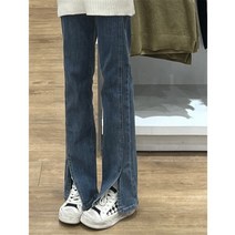 데님 체형커버 여자바지 편한 웨이스트 날씬해보이는 데일리 코디 통통녀 슬림코디 팬츠