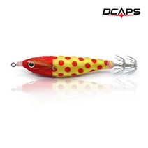 캡스 수평에기 레드땡땡이 쭈꾸미채비 문어낚시채비 갑오징어에기 한치낚시, 09.레드그린