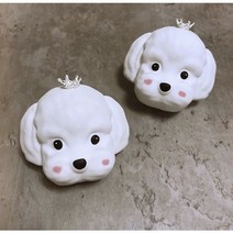 [3월 봄]말티즈(2d) 차량용 가정용 석고방향제, 투명파우치(기본포장), 블랙체리
