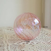 수경재배기만들기 스펀지 키트 스마트팜 북유럽 스타일 유리 꽃병 수경 재배 화분 테이블 장식 웨딩데코, 01 pink-12cm