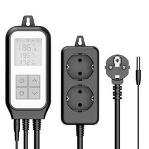 헬퍼솔 스마트 2 4Ghz 와이파이 소켓 온도 조절기 챔버 디지털 컨트롤러 전원 콘센트 100-230V AC 지능형 공급 EU, EU Plug, [04] EU Plug