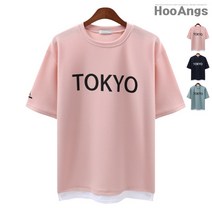 소매라벨 도쿄 레이어드 반팔티 RITRT0351
