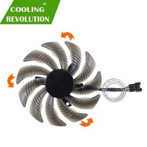 88mm pld09210s12hh t129215su 비디오 카드 팬 쿨러 기가바이트 gtx 1050 1060 1070 ti gv-rx570 580 aorus rx 470 480 r, 반시계 방향 팬