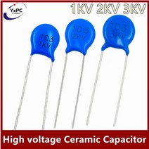 20pcs 1KV 2KV 3KV 고전압 세라믹 커패시터 5PF 10PF 20PF 22PF 33PF 68PF 100PF 150PF 220PF 1NF 1.5NF 6.8NF 10NF 2, 2KV-100NF