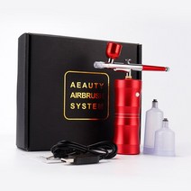 스모그머신 버블 연기발생 무대효과 USB 충전식 나노 안개 미스트 스프레이어 에어 브러시 페인트 스프레이, 03 Red