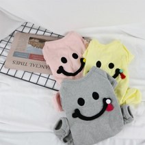 스마일 올인원 애견 옷 그레이 말티즈 강아지올인원옷 닥스훈트 말티푸, S