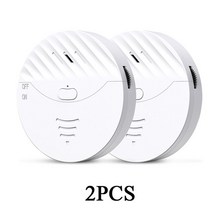 elecpow tuya smart wifi 창 문 진동 경보 센서 130db 유리 파손 진동 도난 센서 홈 안전 경보 감지기, 2개 흰색