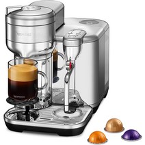 Nespresso VERTUO Creatista 캡슐 머신 by Sage 블랙 트러플, 스테인레스 스틸