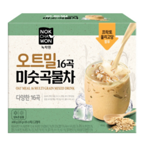 녹차원 오트밀 미숫곡물차 (20G*20스틱) 오곡라떼 미숫가루, 1