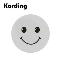 코딩 KD-34 원형 스마트폰 마그네틱 자석 디자인 철판 플레이트, 1개, 64. 스마일 4cm