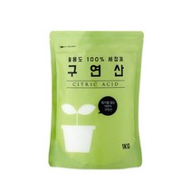 디얼리빙 대용량 구연산 1kg 섬유유연 소독 세정소, 구연산1kg, 상세설명 참조