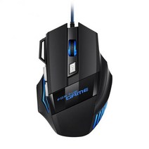 게이밍마우스 게임용 컴퓨터 RYRA- 2400DPI 유선 마우스 4 기어 조정 가능 광학 무소음 USB 게임 7 키 컴퓨, 02 mouse with package, 한개옵션1