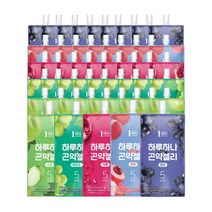 1am 하루하나 곤약젤리 무설탕 150g, 50개(청10+사과10+석류10+리치10+포도10)