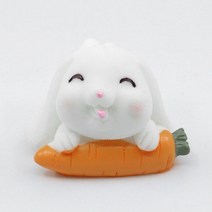 비오스 테라리움 피규어 당근마을 토끼 미니어쳐 7종 택1, I타입_당근과 미소토끼