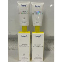 선크림 슈퍼 끈적끈적한 물질 2개! SPF-40 보이지 않는 자외선 차단제 - 1.7온스