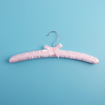 키알리 고리회전형 어깨뿔방지 핑크 논슬립 옷걸이 천 옷걸이 3P