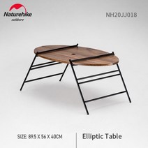 CBay Naturehike 야외 캠핑 접이식 타원형 타원형 테이블 휴대용 접이식 피크닉 자율 주행 자동차 테이블 튼튼한 캠핑 테이블