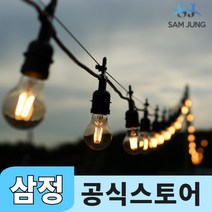 파티라이트 LED 줄조명 스트링라이트 오징어 등 캠핑 전구, 일반형, C39 블랙 75구 간격1M