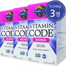 가든오브라이프 비타민코드 여성 멀티비타민 240정 3병