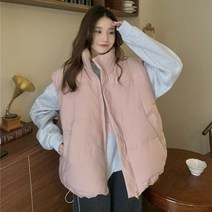 여성의류 여자옷 데일리룩 루즈핏 캐주얼 패딩조끼