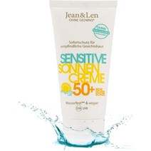 독일 진앤렌 Jean & Len Sun Cream 50+ SPF 50+ 센시티브 선스크린 페이스 선크림 50ml, 6팩