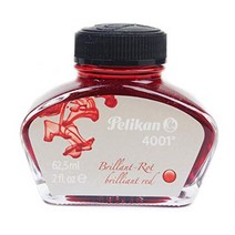 펠리칸 4001 병잉크 62.5ml 모음 6컬러 일본직배송, 레드