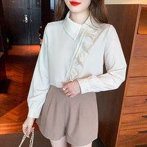 러블리 프릴 블라우스 하늘비즈 C10 Y585N701