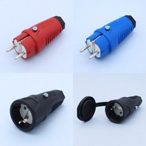 PCE 220V 접지 전원 고무 전기 플러그, 04.PCE 청색 고무 플러그 0511-bs_cp